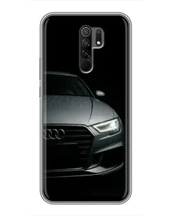 Чехол для Xiaomi Redmi 9 с картинкой «Audi — детализация кузова»