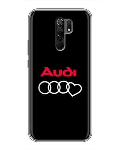 Чехол для Xiaomi Redmi 9 с картинкой «Логотип Audi Heart»