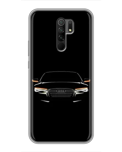 Чехол для Xiaomi Redmi 9 с картинкой «Audi — ночной контур»