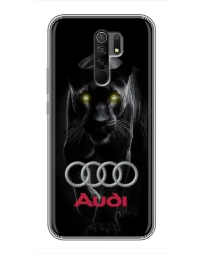 Чехол для Xiaomi Redmi 9 с картинкой «Пантера и Audi»