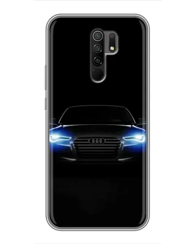 Чехол для Xiaomi Redmi 9 с картинкой «Audi в неоне»