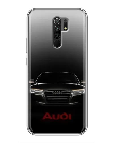 Чехол для Xiaomi Redmi 9 с картинкой «Audi — градиентный контур»