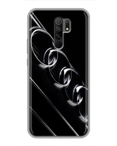 Чехол для Xiaomi Redmi 9 с картинкой «Audi — абстрактные кольца»
