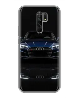 Чехол для Xiaomi Redmi 9 с картинкой «Audi — ночное отражение»