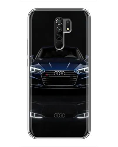 Чехол для Xiaomi Redmi 9 с картинкой «Audi — ночное отражение»