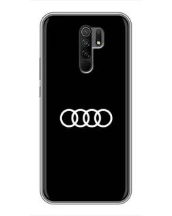 Чехол для Xiaomi Redmi 9 с картинкой «Audi White Logo»