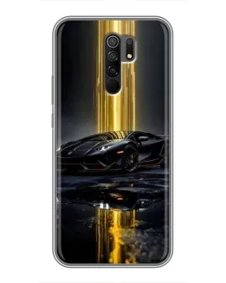 Чехол для Xiaomi Redmi 9 с картинкой «Ночной Lamborghini драйв»