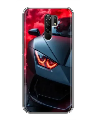 Чехол для Xiaomi Redmi 9 с картинкой «Lamborghini красное сияние»