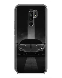 Чехол для Xiaomi Redmi 9 с картинкой «Lamborghini симметрия дорог»