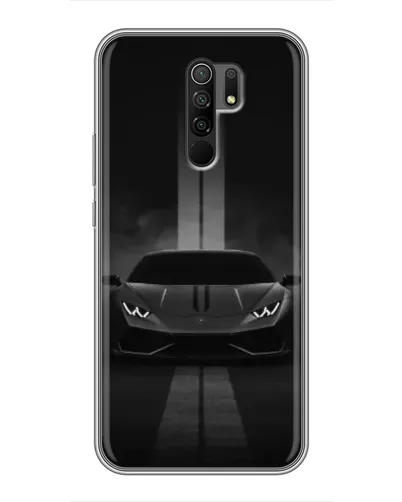 Чехол для Xiaomi Redmi 9 с картинкой «Lamborghini симметрия дорог»