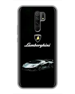 Чехол для Xiaomi Redmi 9 с картинкой «Логотип Lamborghini классика»