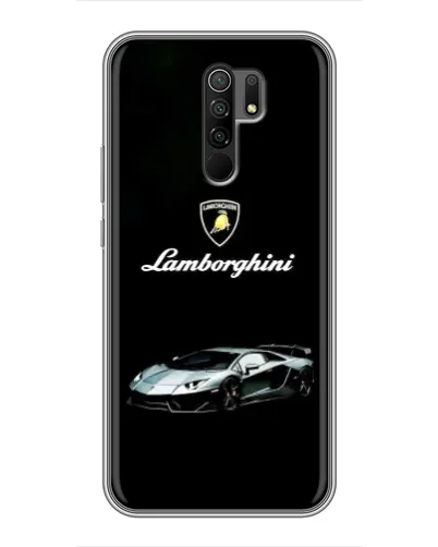 Чехол для Xiaomi Redmi 9 с картинкой «Логотип Lamborghini классика»