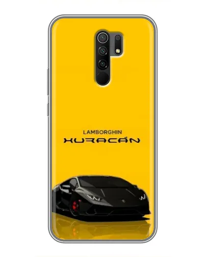 Чехол для Xiaomi Redmi 9 с картинкой «Lamborghini Huracan черный»