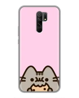 Чохол для Xiaomi Redmi 9 з картинкою «Pusheen та печиво»