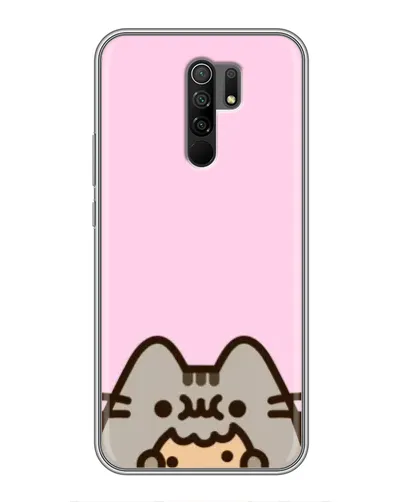 Чехол для Xiaomi Redmi 9 с картинкой «Pusheen и печенье»