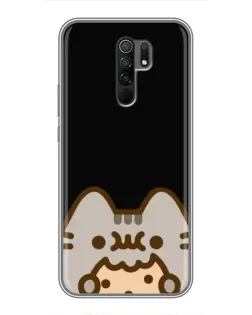 Чехол для Xiaomi Redmi 9 с картинкой «Пушин на черном»