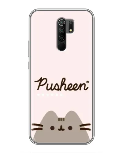Чехол для Xiaomi Redmi 9 с картинкой «Pusheen логотип»