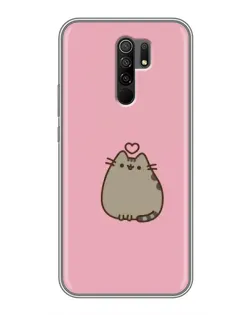 Чехол для Xiaomi Redmi 9 с картинкой «Pusheen сердце»