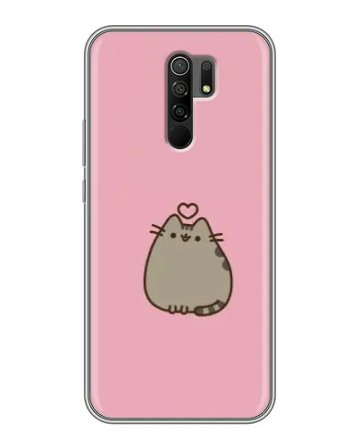 Чехол для Xiaomi Redmi 9 с картинкой «Pusheen сердце»