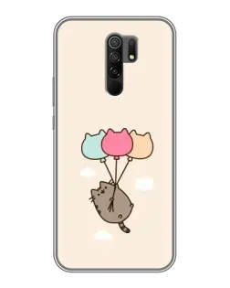 Чехол для Xiaomi Redmi 9 с картинкой «Пушин на шариках»