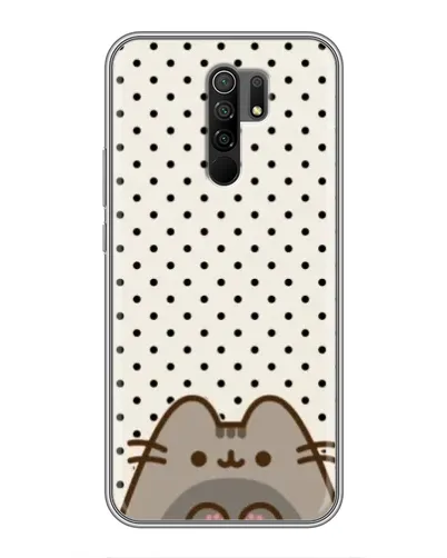 Чехол для Xiaomi Redmi 9 с картинкой «Пушин в горошек»