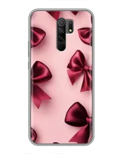 Чехол для Xiaomi Redmi 9 с картинкой «Бордовый атлас»
