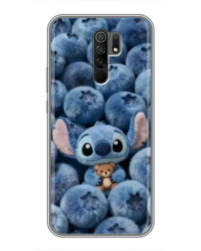 Чехол для Xiaomi Redmi 9 с картинкой «Стич и голубика»