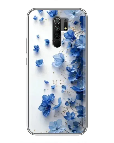 Чехол для Xiaomi Redmi 9 с картинкой «Голубой цветочный каскад» Чехол для Xiaomi Redmi 9 с картинкой «Голубой цветочный каскад»