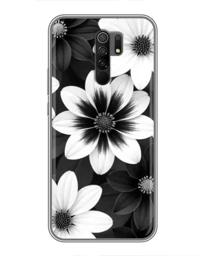Чехол для Xiaomi Redmi 9 с картинкой «Монохромные астры» Чехол для Xiaomi Redmi 9 с картинкой «Монохромные астры»