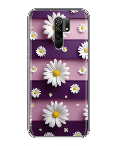 Чехол для Xiaomi Redmi 9 с картинкой «Ромашки на фиолетовом» Чехол для Xiaomi Redmi 9 с картинкой «Ромашки на фиолетовом»