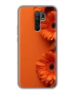 Чохол для Xiaomi Redmi 9 з картинкою «Помаранчеві гербери»