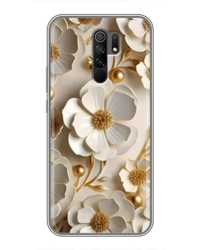 Чехол для Xiaomi Redmi 9 с картинкой «Белие бумажние цвети» Чехол для Xiaomi Redmi 9 с картинкой «Белие бумажние цвети»