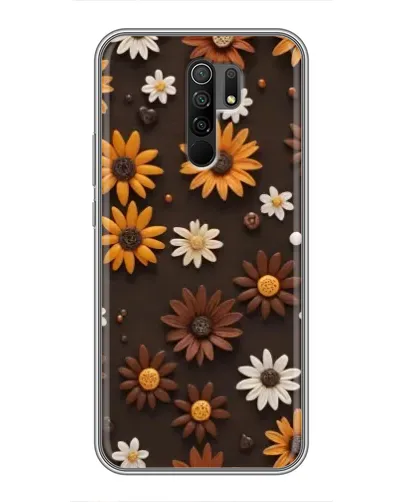 Чехол для Xiaomi Redmi 9 с картинкой «Узор из маленьких подсолнухов» Чехол для Xiaomi Redmi 9 с картинкой «Узор из маленьких подсолнухов»