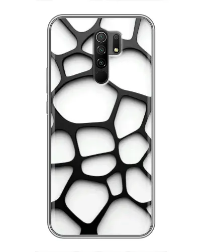 Чехол для Xiaomi Redmi 9 с картинкой «Белая объемная сетка» Чехол для Xiaomi Redmi 9 с картинкой «Белая объемная сетка»