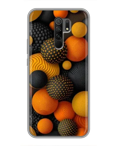 Чехол для Xiaomi Redmi 9 с картинкой «Объемные оранжевые сферы» Чехол для Xiaomi Redmi 9 с картинкой «Объемные оранжевые сферы»