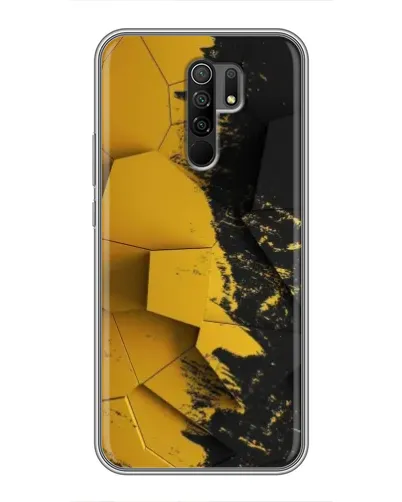 Чехол для Xiaomi Redmi 9 с картинкой «Золотые осколки геометрии» Чехол для Xiaomi Redmi 9 с картинкой «Золотые осколки геометрии»