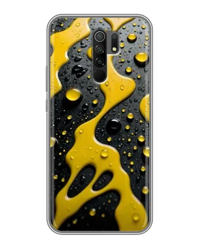 Чехол для Xiaomi Redmi 9 с картинкой «Жидкое желтое золото» Чехол для Xiaomi Redmi 9 с картинкой «Жидкое желтое золото»