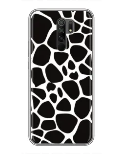 Чехол для Xiaomi Redmi 9 с картинкой «Черно-белый жираф»