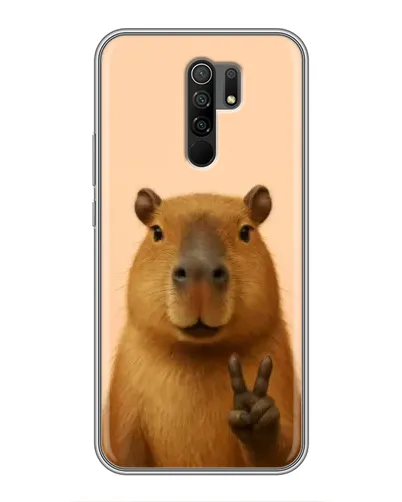 Чехол для Xiaomi Redmi 9 с картинкой «Капибара виктория»