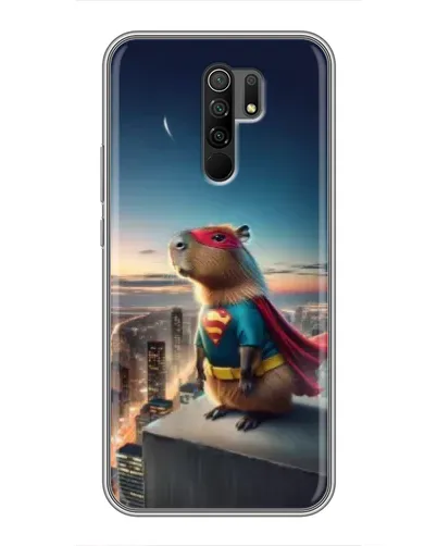 Чехол для Xiaomi Redmi 9 с картинкой «Капи-мен супергерой»