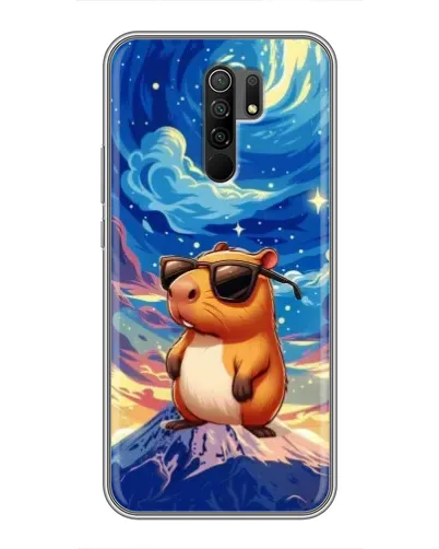 Чехол для Xiaomi Redmi 9 с картинкой «Капибара Ван Гога»