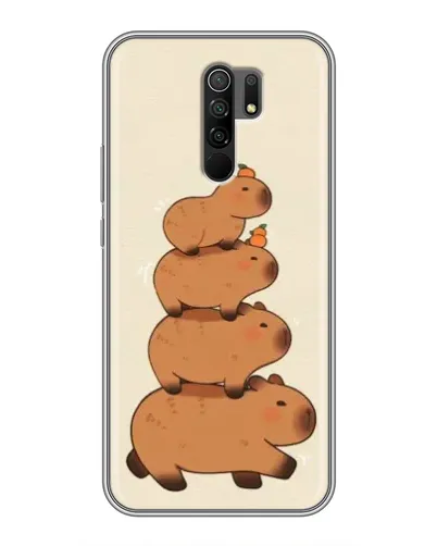 Чехол для Xiaomi Redmi 9 с картинкой «Башня из капибар»