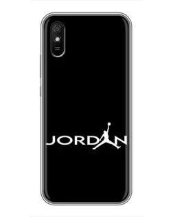 Чехол для Xiaomi Redmi 9A с картинкой «Jordan White Logo»