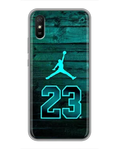 Чехол для Xiaomi Redmi 9A с картинкой «Jordan Cyan 23»