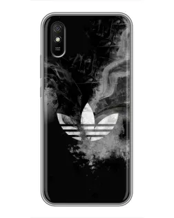 Чехол для Xiaomi Redmi 9A с картинкой «Абстрактный дым Adidas»