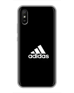 Чехол для Xiaomi Redmi 9A с картинкой «Черная классика Adidas»