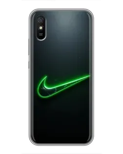 Чехол для Xiaomi Redmi 9A с картинкой «Неоновый контур Nike» Чехол для Xiaomi Redmi 9A с картинкой «Неоновый контур Nike»