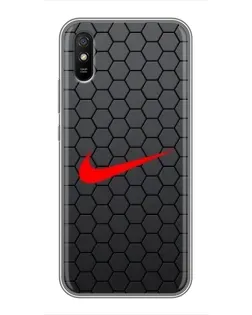 Чохол для Xiaomi Redmi 9A з картинкою «Nike — карбонова сітка» Чохол для Xiaomi Redmi 9A з картинкою «Nike — карбонова сітка»