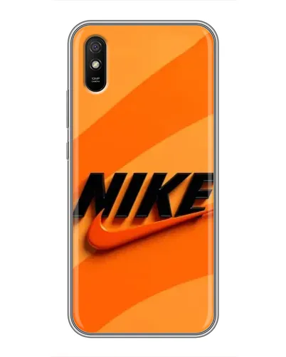 Чехол для Xiaomi Redmi 9A с картинкой «Оранжевый драйв Nike»