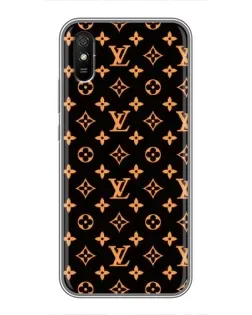 Чехол для Xiaomi Redmi 9A с картинкой «Золотая монограмма LV»